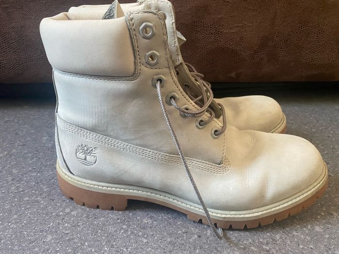 Timberland 6 Inch Premium Boots Waterproof Boots Men Lace up Boots A1GAU Grey UK10