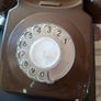 GPO 746 Rotary Dial Telephone, Vintage Model designed in a Classic Brown Finish, Beautiful Display for Props or shelf fillers of the olden days, postage available or collection Image 2