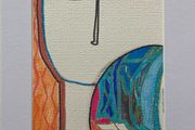 Original art Eclectic original Abstract Portrait painting contemporary Irish Art abstract painting