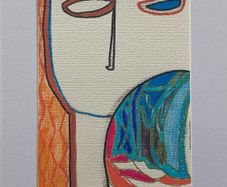Original art Eclectic original Abstract Portrait painting contemporary Irish Art abstract painting