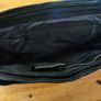 Casual handbag genuine leather black Stylish office bag for documents laptop Shoulder Image 8