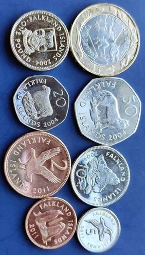 Falkland Islands 8 coins (Islas Malvinas) Full Set