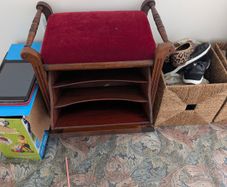Antique Piano Stool