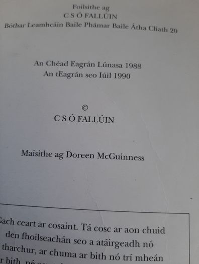 Fallons vintage Gaeilge books