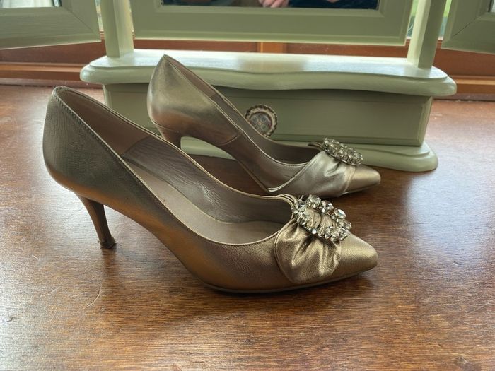Marian high heel Size 39 champagne