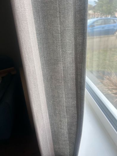 striped curtains