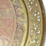 A Decorative Antique Large Hand-Engraved  Islamic or Middle Eastern Brass Tray Image 3