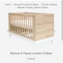 Mamas and papas Lawson cot and bed Image 3
