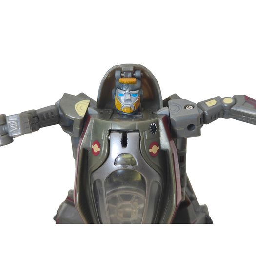 Star Wars Transformers Crossover Obi-Wan Kenobi Jedi Starfighter Action Figure Hasbro 2005