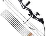 Adult Compound Bow with Accessories and Fiberglass Arrows