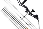 Adult Compound Bow with Accessories and Fiberglass Arrows