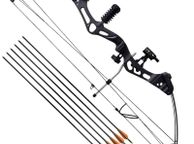 main image for ad Adult Compound Bow with Accessories and Fiberglass Arrows