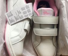 Girls Reebok white Runners