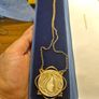 Vintage Sarah Coventry Carved Resin Lady Portrait Necklace Image 6