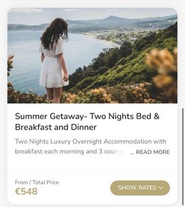 Fitzpatrick Castle hotel 2 night B&B with dinner for two