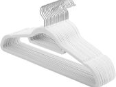 _Pack of 20 Velvet Coat Hangers, Non Slip Coat Hangers, 0.6cm (1/4 inch) Thickness, Suit Hanger, Space Saving, 360 Degree Rotating Hook, 45cm, for Coats, Skirts, Shirts, Trousers