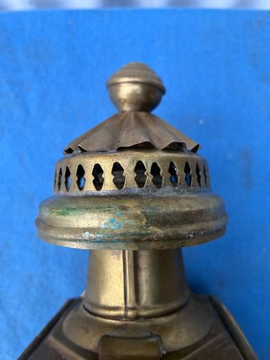 Old brass coach lamp