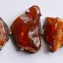 54.4gr giant UNIQUE Baltic Amber Bracelet, SET IN STERLING SILVER 925, Dark Honey Amber Chain and Link Bracelet with natural Inclusions Image 7
