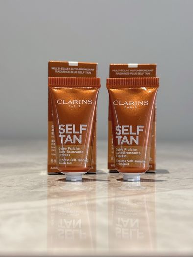 New Clarins Self Tanning Instant Gel x2
