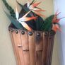 Timber Floral Display Wall Hanger Image 2