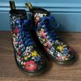 Vintage Dr Martens 1460 Floral Boots UK 2 Image 4