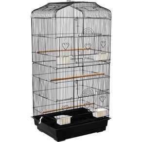 Large cage (& all accessories) plus two happy healthy budgies (1 male, 1 female) for sale