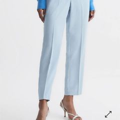 Reiss Hailey Pull On Trousers - Ice Blue - UK 10L - RRP 140