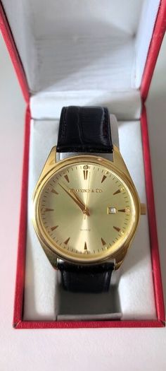 Mens Watch Diamond and Co gold colour