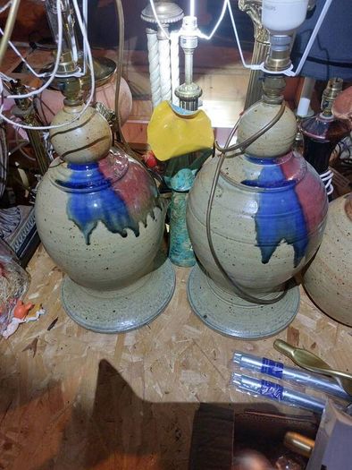 old vintage lamps from the 70s and 80s