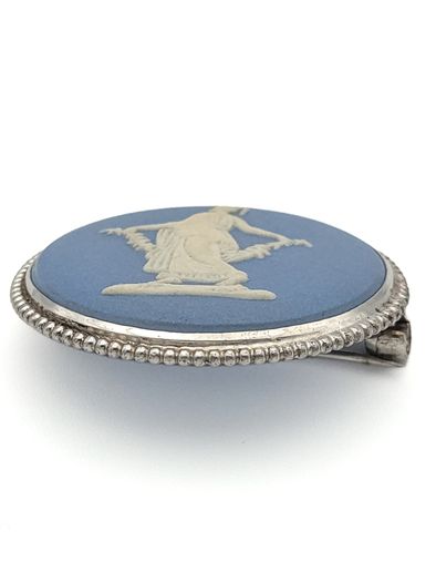 925 Vintage 1973 Wedgwood Sterling Silver Cameo Fully Hallmarked Brooch