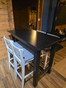 ikea high table and chairs