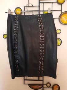 New Parisian UK 8 Faux Leather Skirt RRP 44 Euros