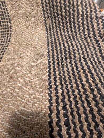 Large natural jute rug