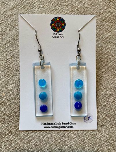 Handmade Earrings - Irish Fused Glass