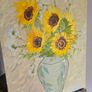 Oil painting sunflowers Image 4