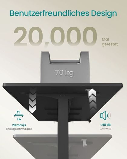 Electric Height Adjustable Standing Desk 120 cm