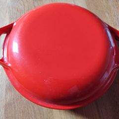 Vintage Colorcast cast iron casserole dish