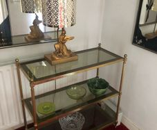Brass & Glass Console Table