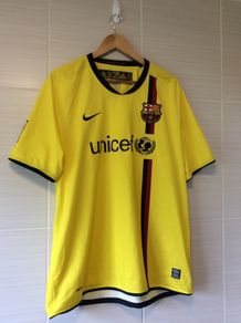 FC Barcelona Jersey. Champions League Winners 2009. Official Nike Mens Away Jersey. Original From The Time. Not A Modern Day Remake.