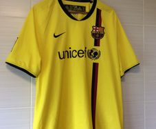 FC Barcelona Jersey. Champions League Winners 2009. Official Nike Mens Away Jersey. Original From The Time. Not A Modern Day Remake.