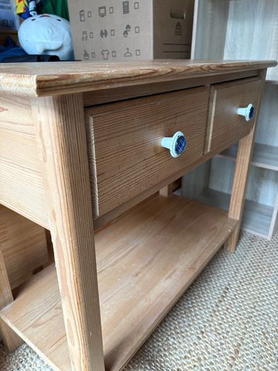 pine side table