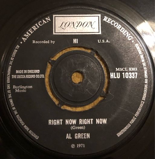 Al Green - Tired of Being Alone (1971) 7"