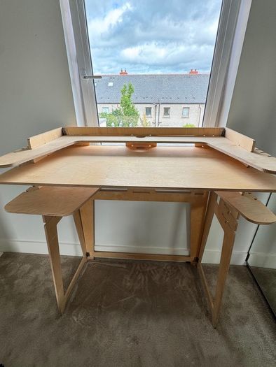 Wood Adjustable Desk Sit/Stand Flying Elephant (Irish brand)