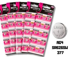 LR626 AG4 SR626SW 377 Alkaline Button Cell Batteries 10 Pack