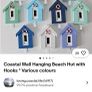 4 Wooden Beachhouses with Hooks Image 3