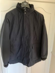 Mens Navy coat with Stormwear from M&S