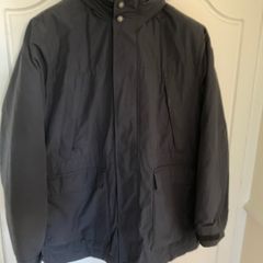 Mens Navy coat with Stormwear from M&S