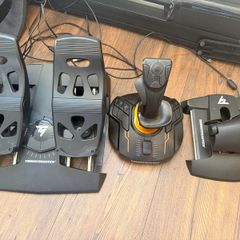 Thrustmaster T16000M FCS Flight Pack Joystick, Throttle & Rudder Pedals