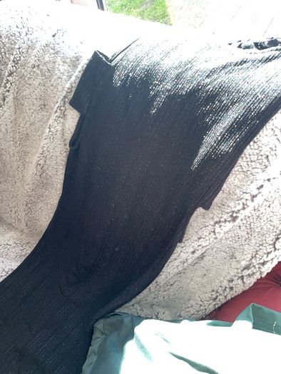 Midi black dress shimmery