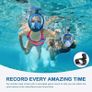 Snorkel Mask Full View 180 Degree Full Face Snorkeling Snorkel Masks Diving Mask Adult and Child Safety Diving with Action Camera Slot Image 2